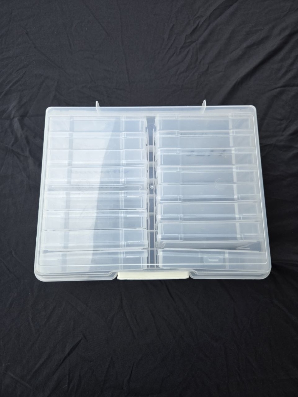 Clear Plastic Compartment Organizer Box - Transparent Storage